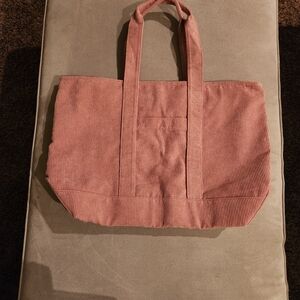 Old Navy corduroy tote bag; Pink; NWOT
